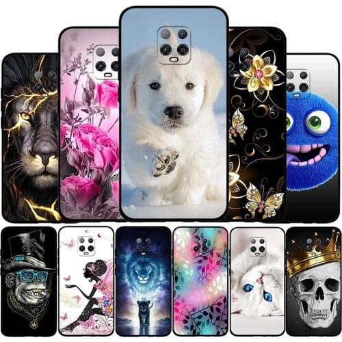 Cases For Xiaomi Redmi 10X 5G Phone Case Silicone Soft TPU Back Cover For Redmi 10X 5G Xiomi Xiami Cute Flower Animal Bumper Bag