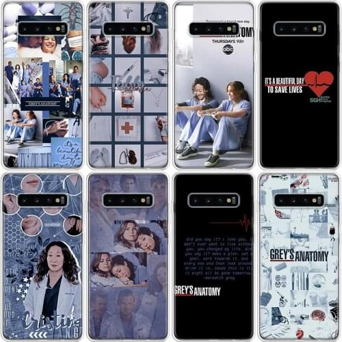 Greys Anatomy Nurse Doctor Phone Case For Samsung Galaxy S7 S8 S9 S10 S10E S20 S21 FE Note 8 9 10 20 Ultra J4 J6 J8 Plus Lite Co