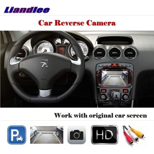 Auto Reverse Parking Camera For Peugeot 408 2014 2015 2016 2017 2018 Rear View CAM Work With Factory Screen
