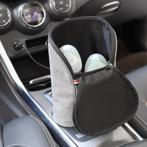 Car Stroller Portable Baby Bottles Heater bag Baby Milk Bottle Warmer Dual Bottle Insulation Bag Thermal Bag Baby Milk Warmers
