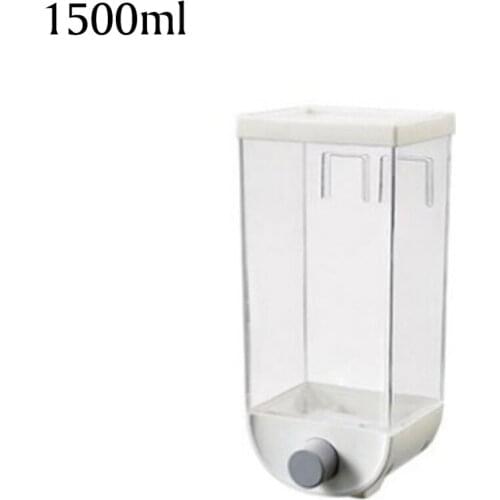 1000ml/1500ml Grain Storage Box Wall-mounted Tank Home Cereal Bean Rice Container Oatmeal Dispenser