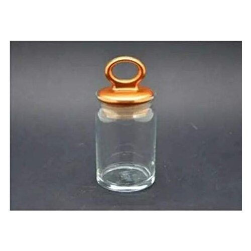 Paşabahçe Kitchen Jar with Copper Color Lid 240 Cc 1 Piece