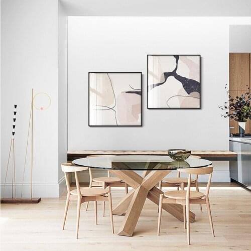 Minimalist Abstract Style Lines Wall Art Canvas Painting Nordic Posters and Prints Wall Pictures for Living Bedroom Decoration