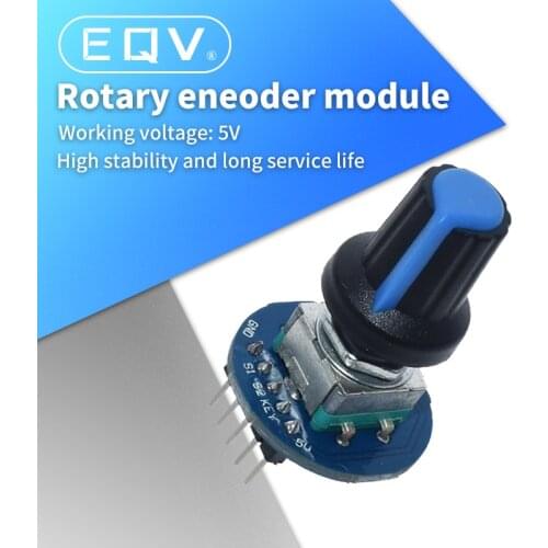 Rotary Encoder Module for Arduino Brick Sensor Development Round Audio Rotating Potentiometer Knob Cap EC11