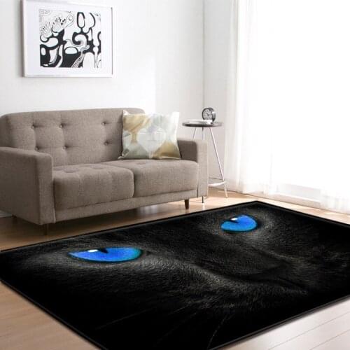 Cartoon Animal eyes 3D Printed Carpets for Living room Bedroom decor Rug Anti-Slip Child play Area Rugs Kids Room Game Crawl Mat