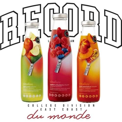 Wine bottle Stripes Patch Heat Sensitive Stickers For Clothing Fashion Craft Accessory Custom Heat Transfer Patch