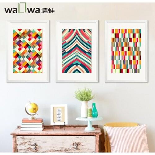 The wall color frog ladder of modern living room decoration painting background sofa wall mural paintings simplicity study frame