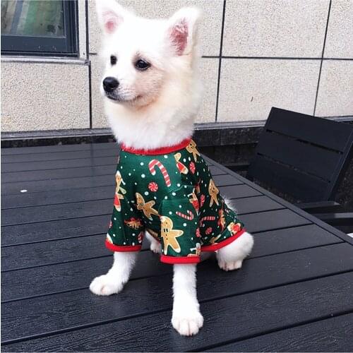 New Christmas Cat Dog Sweater Pullover Winter Dog Clothes For Small Dogs Teddy Bichon Hiromi Pet Clothing