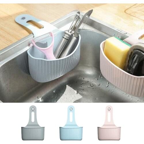 Suction Cup Drain Basket Storage Rack Kitchen Sponge Drain Holder Dish Cloths Rack Bathroom Hanging Basket Soap Shelf Organizer