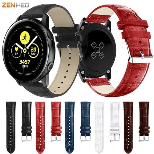20mm Leather Bracelet Strap For Samsung Galaxy Watch Active/Galaxy Watch 42mm Wrist Band Replacement Watchband