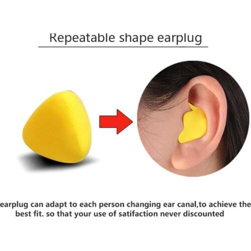 Moldable Shaped PU Anti-noise Ear Plugs Noise Reduction Sleeping Protection Soft Anti-Snoring Health Care Earplugs