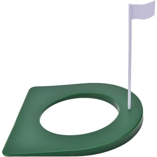 1 Set New Golf In/Outdoor Regulation Putting Cup Hole Putter Practice Trainer Aid Flag
