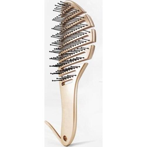 1pc Hair Scalp Massage Comb Wet Curly Hair brush Detangle Brush Hairdressing Curved Scalp Massage Styling Tools