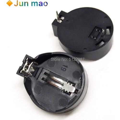 10PCS Battery Button Cell Holder Socket Case CR2032 battery holder 2032 Battery Seat Circular Battery Box