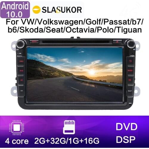 2 din DVD Android 10 Car Radios GPS Multimedia Player For VW/Volkswagen/Golf/Passat/b7/b6/Skoda/Seat/Octavia/Polo/Tiguan