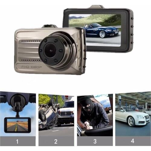 3 Inch 1080P Car Dash Cam Metal Casing Super 170 Degree Wide-angle Lens Car Driving Recorder Night Vision USB Motion Detection