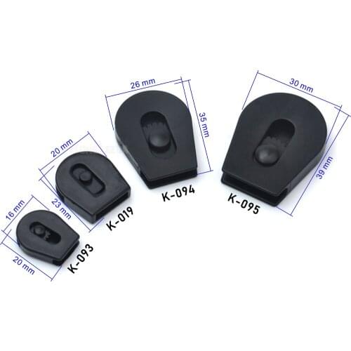 50pcs/lot black plastic POM ball cord lock toggles sliding stoppers shock bungee cord in 3mm, 4mm, 5mm free shipping