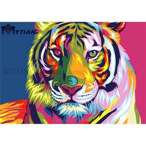 Diamond Mosaic Tiger DIY 5D Diamond Painting Cross Stitch Kits Patterns Full Rhinestone Handmade Home Decor Diamond Embroidery
