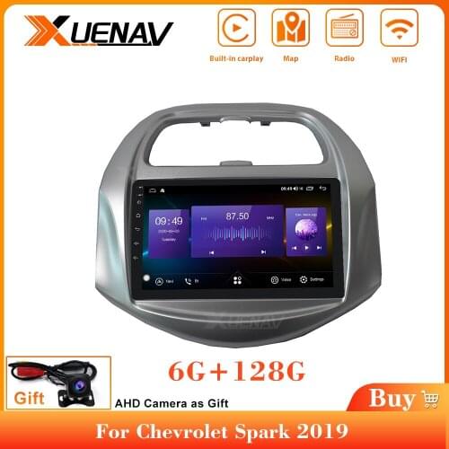 Car radio DVD GPS navigation player with carplay For Chevrolet Spark 2019 Radio Multimedia Stereo Player 128G