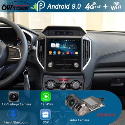 8"IPS Car Multimedia Player 8Core 4G+64G Android 9.0 GPS Navigation Radio For Subaru Impreza XV 2016 2017 2018 Parrot BT CarPlay