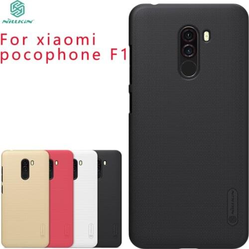 For xiaomi pocophone f1 Case Cover NILLKIN Pc Hard Case For poco f1 Fitted Cases Super Frosted Shield For xiaomi pocophone f1