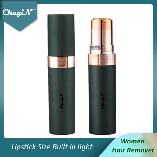 CkeyiN Mini Rechargeable Facial Hair Remover Lady Shaver Female Razor Electric Epilator Low Noise Face Arm Leg Hair Removal Pen
