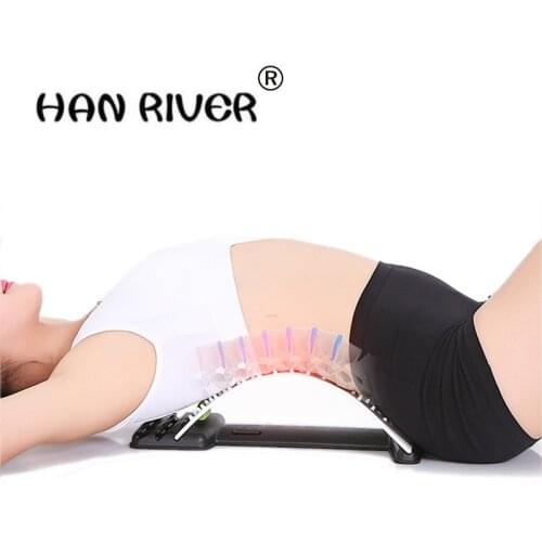HANRIVER Lumbar disc highlights the tractor waist backache massaging Home stretch orthotics Cushion the back of the spine