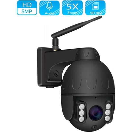 OwlCat Outdoor HD 2MP 5MP 4G PTZ Bullet Dome IP Camera WiFi 5X ZOOM Street MiFi SIM Card Camera with Flash Card Slot Audio MIC