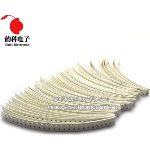 0603 SMD Resistor Kit 5% 10ohm to 910Kohm 80 values*25pcs=2000pcs Chip Resistor Assorted Samples kit