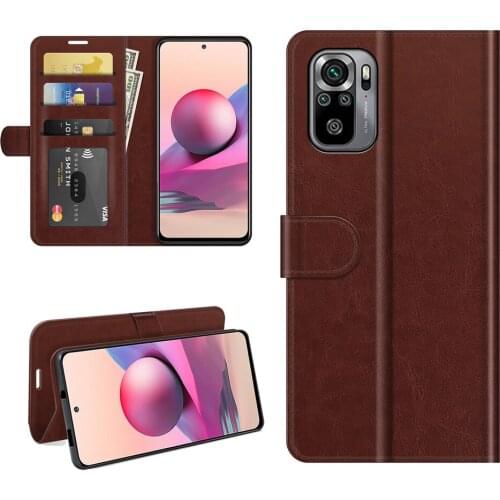 High Quality Flip Leather Wallet Book Style Cover For Redmi Note 10 Pro Max With Card Holder And Stand Protective Phone Case