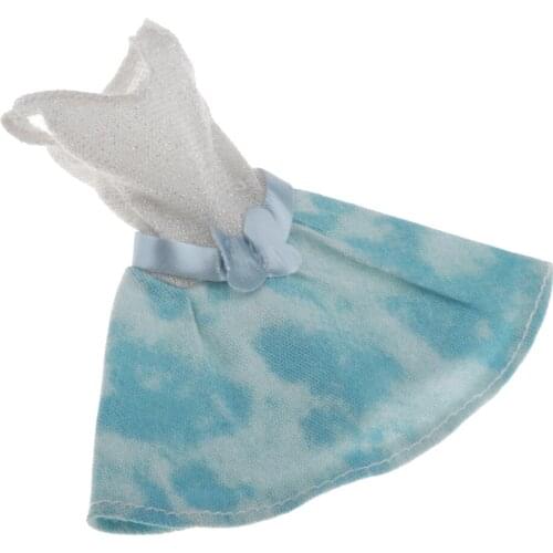 1:6 Dolls Blue Dress Fashion For Blythe For Licca Parts Girls Gifts