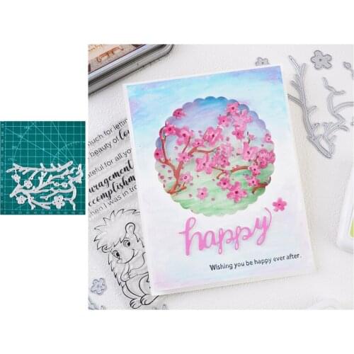 Flower Branch Strip Metal Cutting Dies Stencils For DIY Scrapbooking Decorative Embossing Handcraft Die Cutting Template New