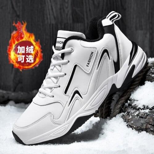 2020 Men Winter Plush Warm Snow Boots Casual Outdoor Sneakers Hiking Male Footwear Unisex Big Size 47 48 Sports Shoes High Top