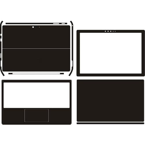 Carbon fiber Laptop Sticker Skin Decal Cover Protector for Microsoft surface pro7 12"