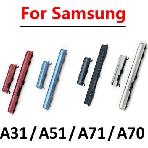 New Power Button + Volume Side Button Key For Samsung A31 A51 A70 A71 A315F A515F A705F A715F Replacement Parts