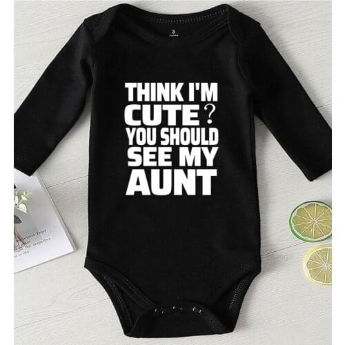 Toddler Boys Cotton Winter Baby Clothes Romper Clothing for Babies Newborn Girl Outfits Children Jumpsuits Print Aunt
