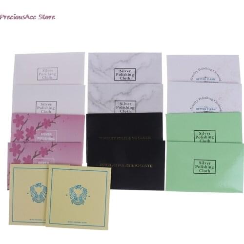 Wholesale 10Pcs Silver Polishing Cloth For Charms Bracelet Bangle Necklace Suitable Silver Jewelry