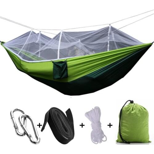 Ultralight Parachute Hammock 2 Person Comfortable Outdoor Tents Hunting Camping Beach Mosquito Net Parachute Garden Hanging Bed