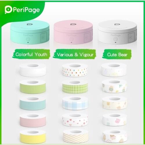 PeriPage Ink-free Wireless Bluetooth Printer Mini Portable Label Printer L1 White Sticker Label Printer Imprimantes D Etiquettes