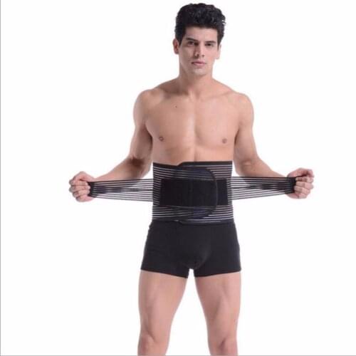 Adjustable Double Pull Lumbar Support Lower Waist Back Support Belt Pain Relief Orthopedic Belt Posture Support Belt Men
