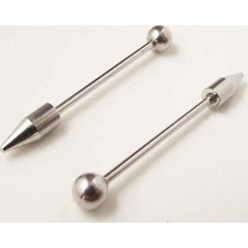 SaYao 2Piece 14G 1.6x24x5mm Surgical Stainless Steel tongue barbell ring Nipple Rings Tongue Rings Body Piercing Jewelry