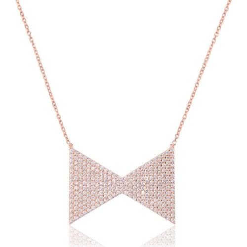 Bow Silver Necklace