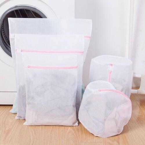 5pcs/set Mesh Laundry Bag Basket Bra Underwear Lingerie Clothes Wash Laundry Hamper Household Cleaning Tool Accessories Product