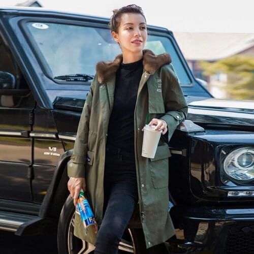 Natural Mink Fur Jacket Winter Warm Thickening Hooded Fur Coat Top Quality Parkas Chaquetas Invierno K168716 MF430