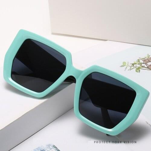 Sexy Womens Cat Eye Sunglasses 2020 Fashion Square Shades Luxury Colors Green Sunglasses Female Men Eyewear Accessories UV400