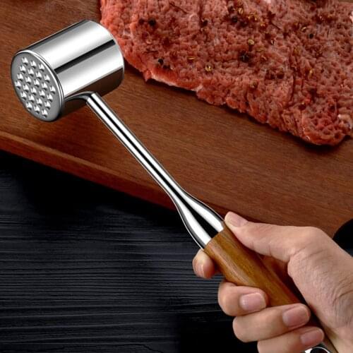 1pc Stainless Steak Hammer Meat Hammer Meat Mallet for Home (Assorted Color)