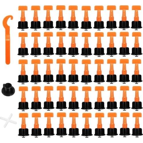 50pcs/set Level Wedges Tile Spacers for Flooring Wall Tile Leveling System Leveler Locator Spacers Plier Balance Tiles Alignment