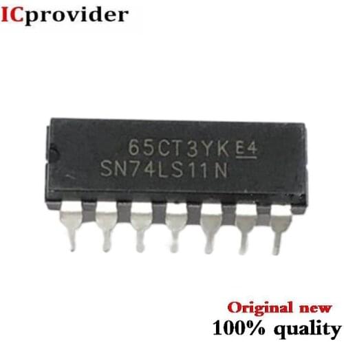 50pcs/lot SN74LS11N 74LS11 74LS11N DIP-14 IC