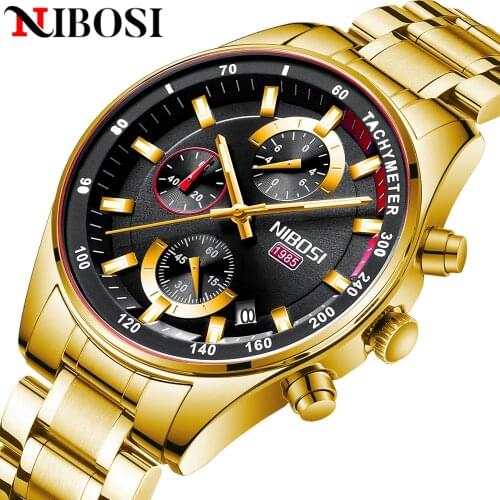 NIBOSI Reloj Hombre Luxury Watch For Men Fashion Casual Dress Watches Mens Military Quartz Wristwatches Relogio Masculino