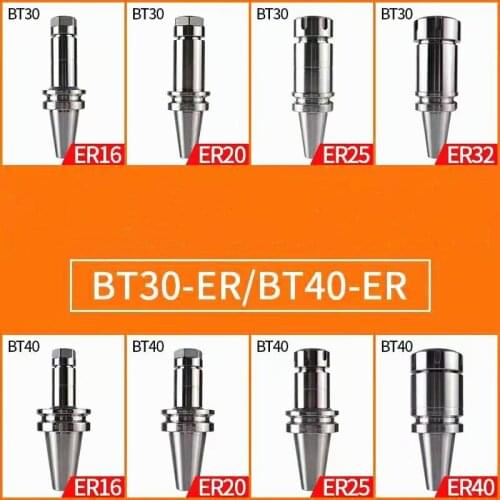 Precision 0.005 BT30 BT40 ER16 60L BT30 ER20 BT30 ER25 BT30 ER32 70 100L tool holder for CNC machining center spindle tool post